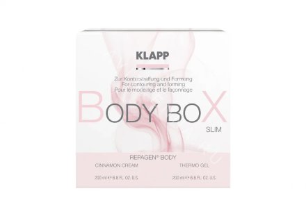 Набор для ухода за телом Slim Klapp REPAGEN BODY - термогель для тела+контур-крем с корицей 
