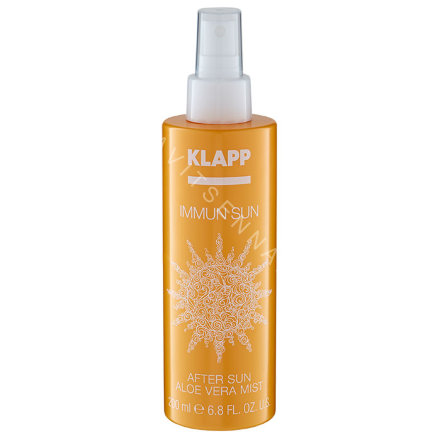 Klapp Body After Sun Aloe Vera Mist Spray SPF 50, 200 мл. Успокаивающий спрей после загара с Алое Вера.
