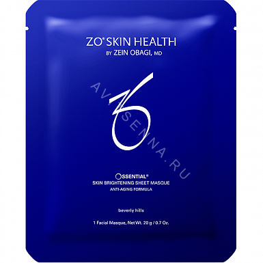 ZO Skin Health Ossential Skin Brightening Sheet Masque (Маска для выравнивания цвета кожи), 1 шт