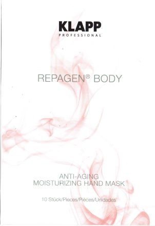 Омолаживающая увлажняющая маска для рук Klapp Repagen Body Anti-Aging Moisturizing Hand Mask 10 штук. Проф.