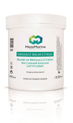 MezoMarine, Baume de Massage Citron. Массажный бальзам цитрусовый для тела, 500 мл.